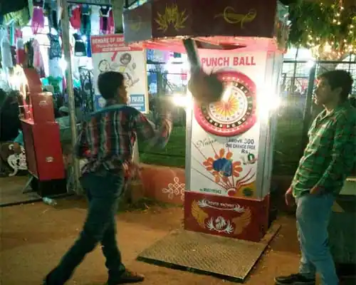 punch ball game stall in mumbai