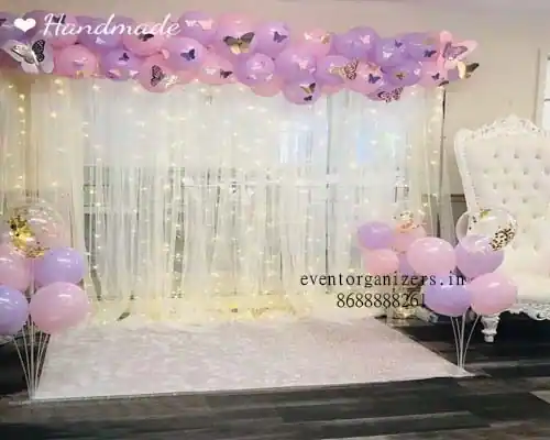 simple home balloon decoration in hyderabad