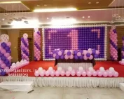 Birthday balloon wall decoration in hyderabad