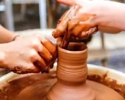 pot making live stall in srikakulam