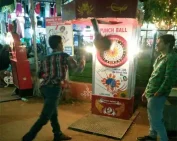 punch ball game stall in delhi